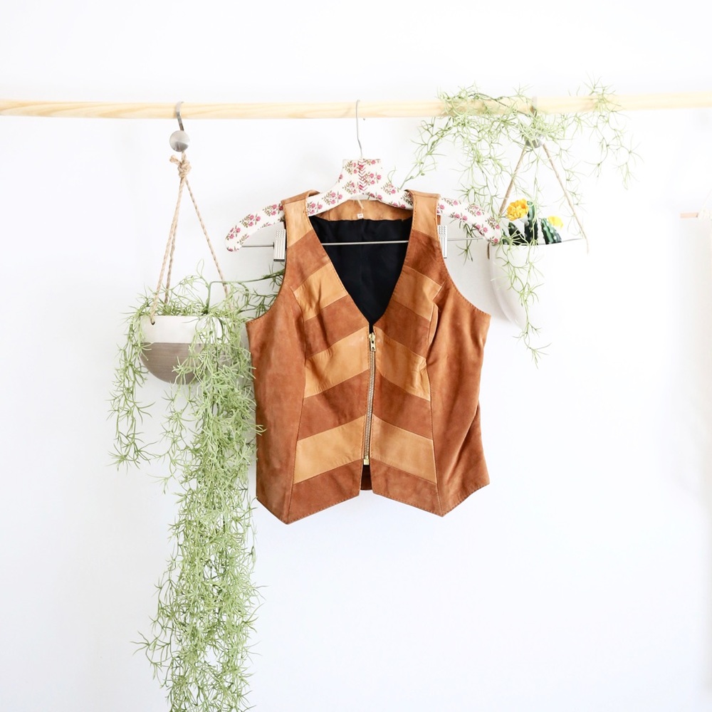 Alan Austin Co Vintage Leather Vest!